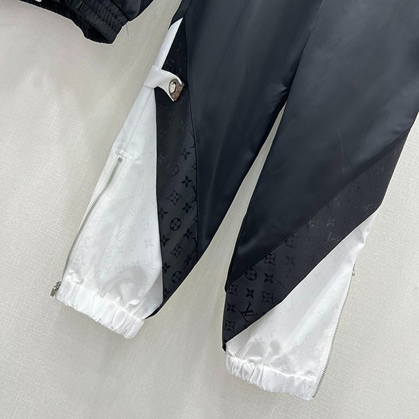 ルイヴィトン カラーブロックジップアップジャケット 偽物 上下セット 1AGDBN